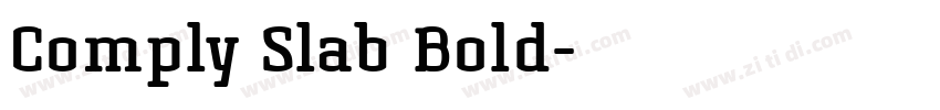 Comply Slab Bold字体转换
